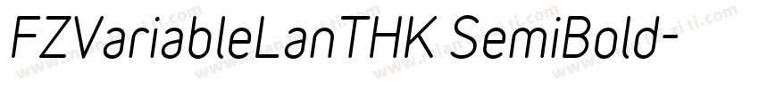 FZVariableLanTHK SemiBold字体转换